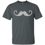 Curly Gray Mustache T-shirt_black=