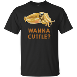 Wanna Cuttle Cuttlefish Tee Shirt_Black