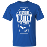 Straight Outta The Coffin Funny Halloween T-shirt_black=