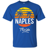 Naples Florida Vintage T Shirt Retro Beach Style_Black