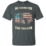 We Stand For The Flag, We Kneel For The Fallen T-shirt,_black=