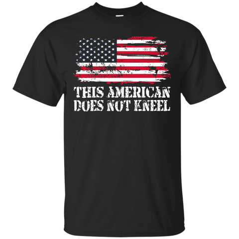 I Don't Kneel During The Anthem Usa Flag T-shirts_black