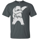 Papa Bear Cute Dabbing Funny Dab Dance Gift Shirt for Father_Black