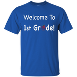 Welcome To 1st Grade T Shirt School Teacher Apple_black=