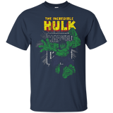 The Incredible Hulk Retro Comic Book Stamp Logo T-Shirt_Black