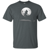Halloween Witch T-shirt - Moon Broom Flying Witches Gift Tee_black