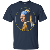 Girl With A Pearl Earring By Johannes Vermeer_black