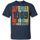 Retro Sept 1969 T-Shirt 48 yrs old Bday 48th Birthday Tee_Black