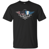 Guatemalan American Flag T Shirt. Guatemala National Flag_black