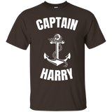 Captain Harry T-shirt Personalized Boat Captain Shirt_black=