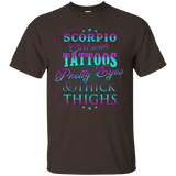 Scorpio Girl With Tattoos Pretty Eyes Thick Thighs T-shirt_Black