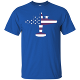 American Flag T Shirt For Kids. Army Gifts For Air Force Men_black