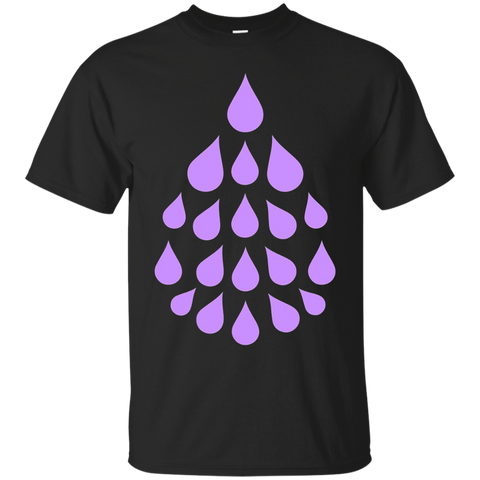 Purple Essential Oil Drop t-shirt_Black