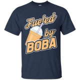 Cute Funny Fueled By Boba Bubble Tea T-shirt_black