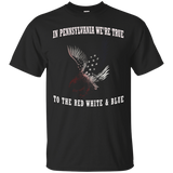 Patriotic Eagle American Shirt Pennsylvania Tshirt USA Pride_Black