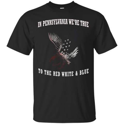 Patriotic Eagle American Shirt Pennsylvania Tshirt USA Pride_Black