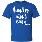 Womens Auntin Aint Easy Tshirt - Aunt Life Shirt_Black