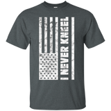 I Never Kneel Usa Flag T Shirt - United States Proud_black=