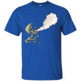 Skeleton blowing major vape cloud shirt_Black