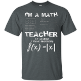 I'm A Math Teacher T-shirt Of Course I Have Problems Tee