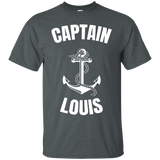 Captain Louis T-shirt Personalized Boat Captain Shirt_black=