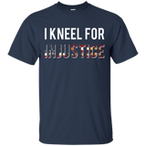 I Kneel For Injustice American National Anthem Protest Tee_black=