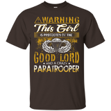 Warning this girl is protected by the PARATROOPER t-shirt_Black