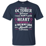 I'm An October Woman T-shirt Birthday Gift Shirt