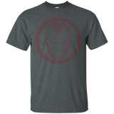 Iron Man Red Dropped Tonal Face Emblem Graphic