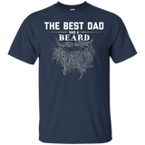 The best dad has a beard Awesome T shirt for fathers_Black