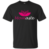 Womens Momaste Shirt for Yoga Moms Namaste_Black