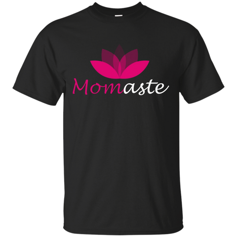 Womens Momaste Shirt for Yoga Moms Namaste_Black