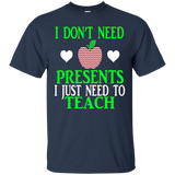 I Just Need To Teach Funny Teacher Christmas Teaching Shirt_black=