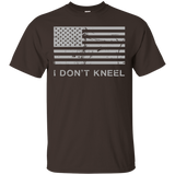 I Don't Kneel - Stand For National Anthem Men Women T Shirt_black