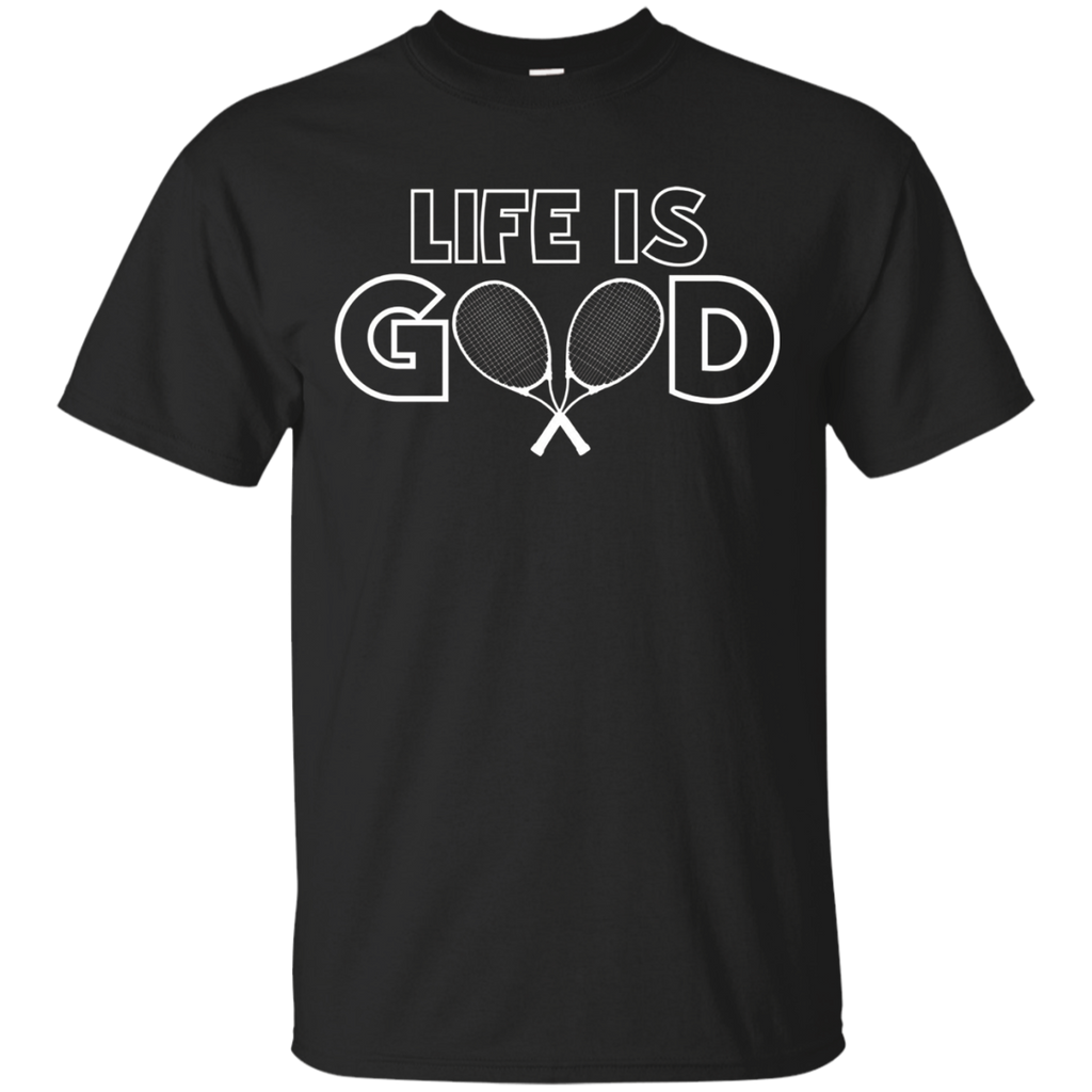 Life Is Good T-shirt Tennis Player Coach Tee