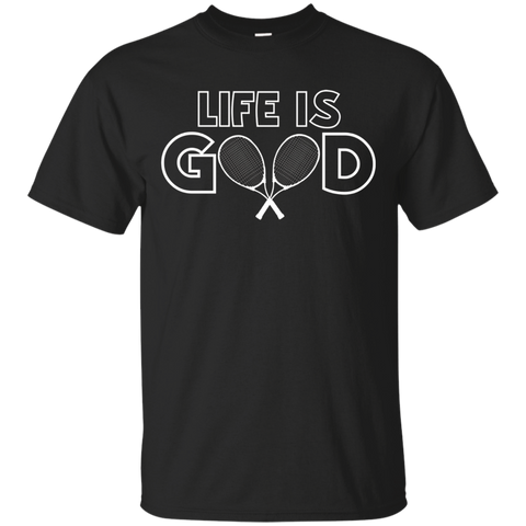 Life Is Good T-shirt Tennis Player Coach Tee