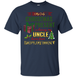 Military Uncle Christmas Deployment Shirt for Nephew, Niece_Black