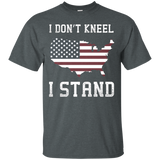 I Don't Kneel - I Stand America Map Proud Honor Shirt_black