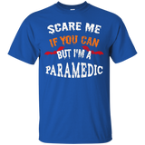 Scare Me If You Can But I'm A Paramedic Halloween T-Shirt_Black