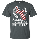 I Stand For The Flag And Kneel For The Cross T Shirt_black=