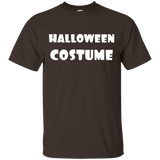 Silly Humor Last Minute Halloween Costume T-Shirt_Black