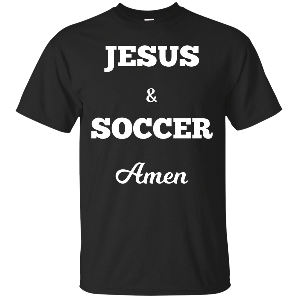 Jesus And Soccer Amen Funny Christian T-shirt