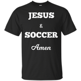 Jesus And Soccer Amen Funny Christian T-shirt