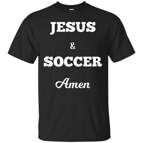 Jesus And Soccer Amen Funny Christian T-shirt