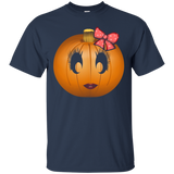 Cute Halloween Pumpkin Gal T-shirt_black