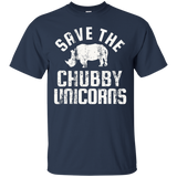 Save The Chubby Unicorns Shirt Rhino Distressed Top T-shirt_black=