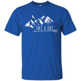 Take A Hike Mountain Adventure Funny Nature Explore Shirt_Black