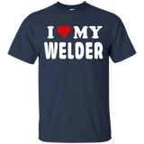 Welder t shirt i love my welder_Black