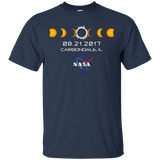 NASA Total Solar Eclipse T-Shirt - Carbondale Illinois IL_Black