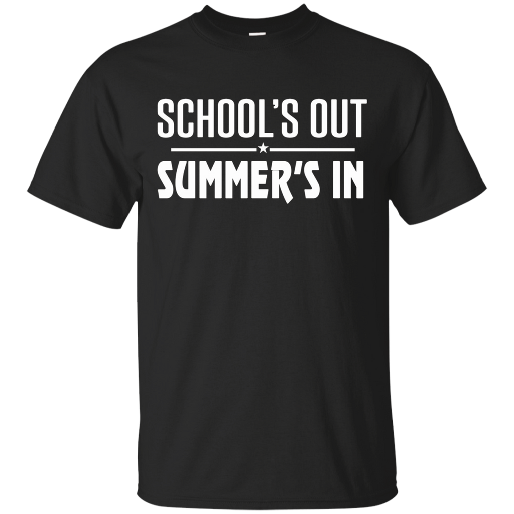 School's Out Summer's In Funny T-shirt_Black